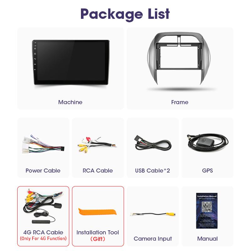 2 Din Android 12 автомобильное радио для Toyota RAV4 RAV 4 2003 -2005 мультимедийный видеоплеер GPS 4G Carplay Авто Стерео RDS DVD Головное устройство