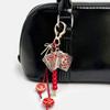 Брелок из плетёной верёвки, кулон-игральная карта, сердце, подвеска, модные аксессуары для рюкзака, сумки, кошелька