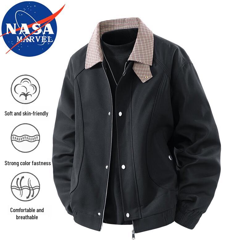 NASA MARVEL Men's Casual Lapel Workwear Jacket
