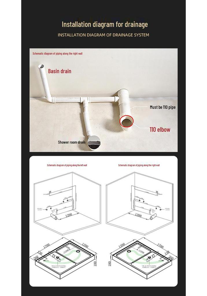 Arc Shower Glass Door with Integrated Bathroom and Toilet for Wet/Dry Separation.