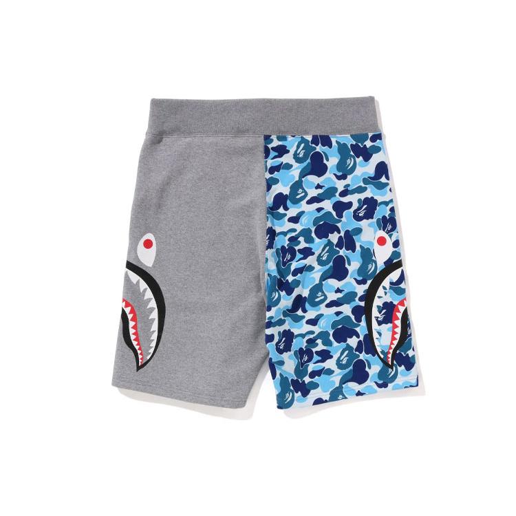 Bape Abc Camo Шорты-свитшот с боковым принтом Shark 1J30-153-016