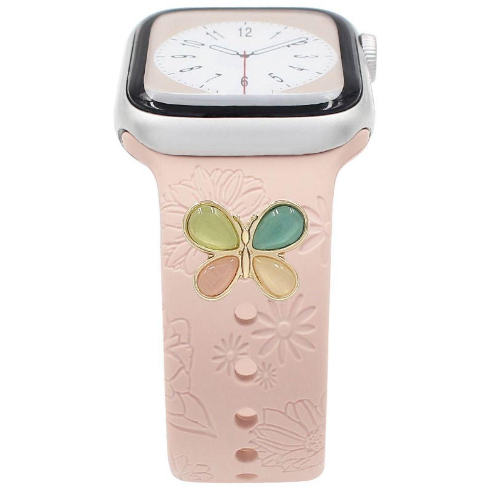 Металлический браслет для часов, украшение, брошь, декоративное кольцо, наручные подвески для аксессуаров для ремешка Iwatch