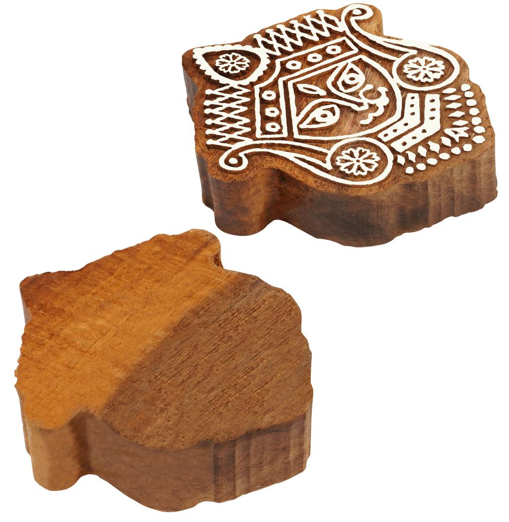 IBA Indianbeautifulart Текстильный печатный блок птица ручная резьба деревянный штамп дерево