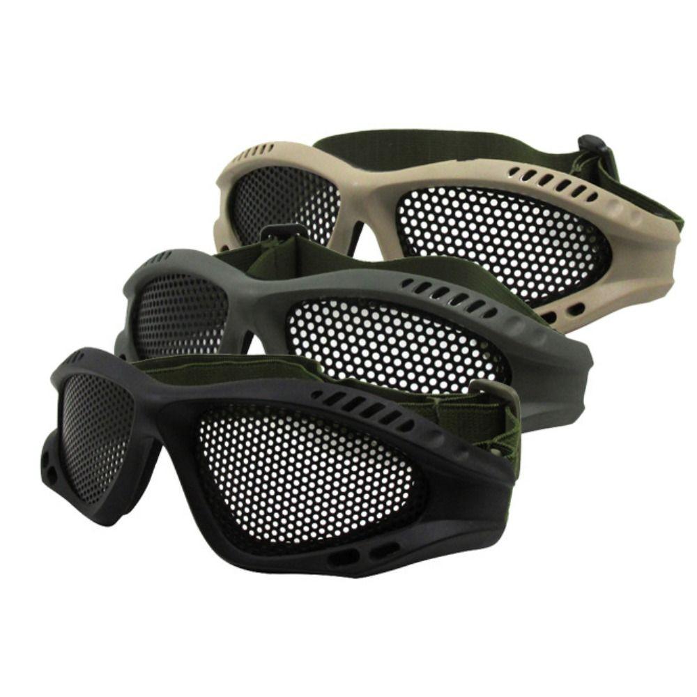 Metal Mesh Protective Eyewear Adjustable Protective Glasses Hiking Glasses Outdoor Activities