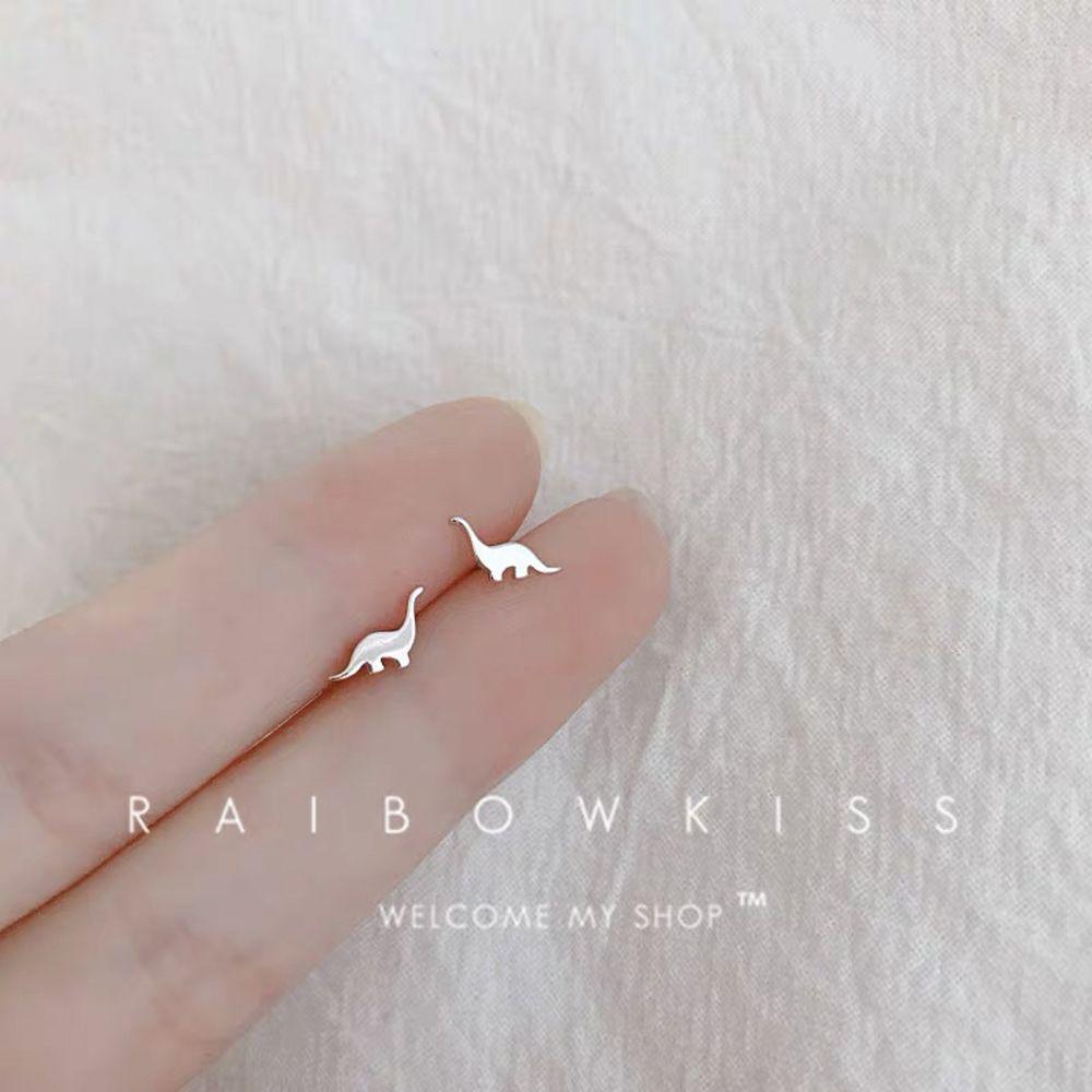 925 Silver Helix Cartilage Tragus Hypoallergenic Dinosaur Butterfly Mini Stud Earrings Heart Star Circle Ear Piercing Jewelry
