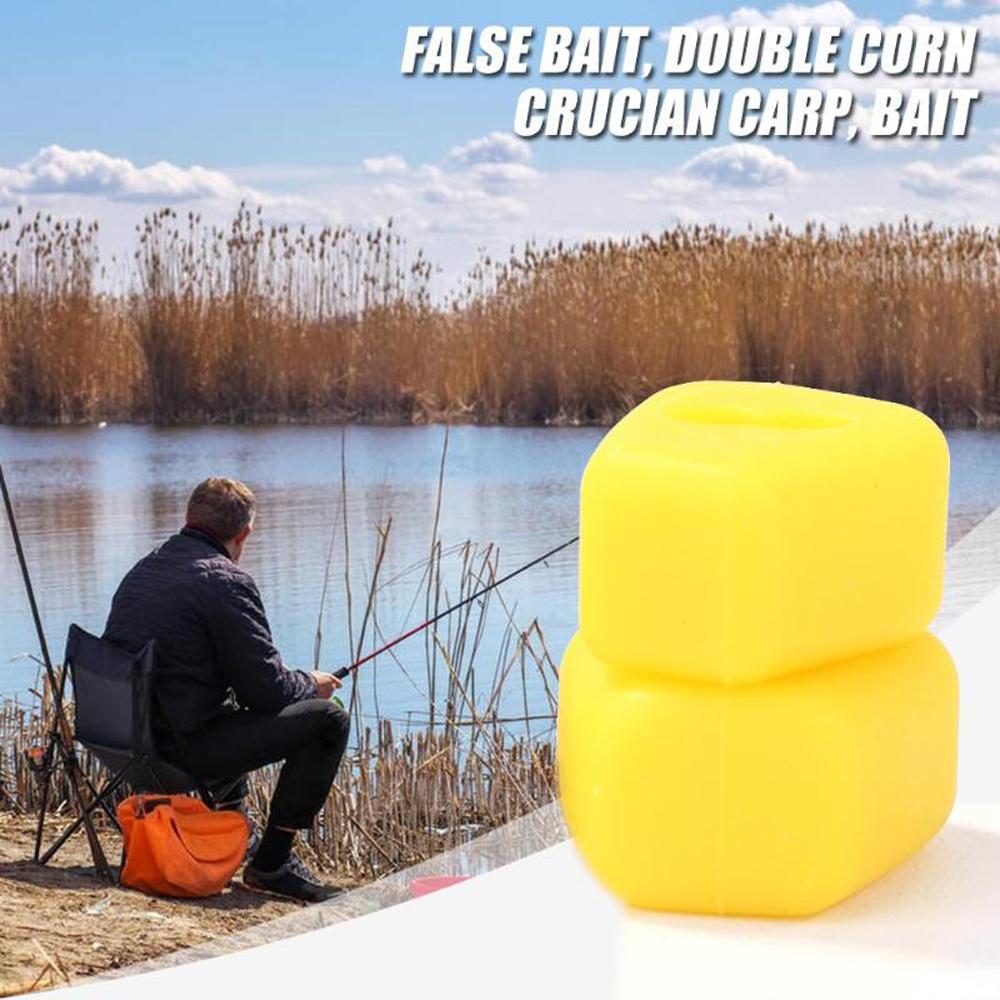 Plastic Bait Corn Shape Fishing Lures Double Corns Bait Carp Bait Ronnie Rigs Fishing Boilies Bait