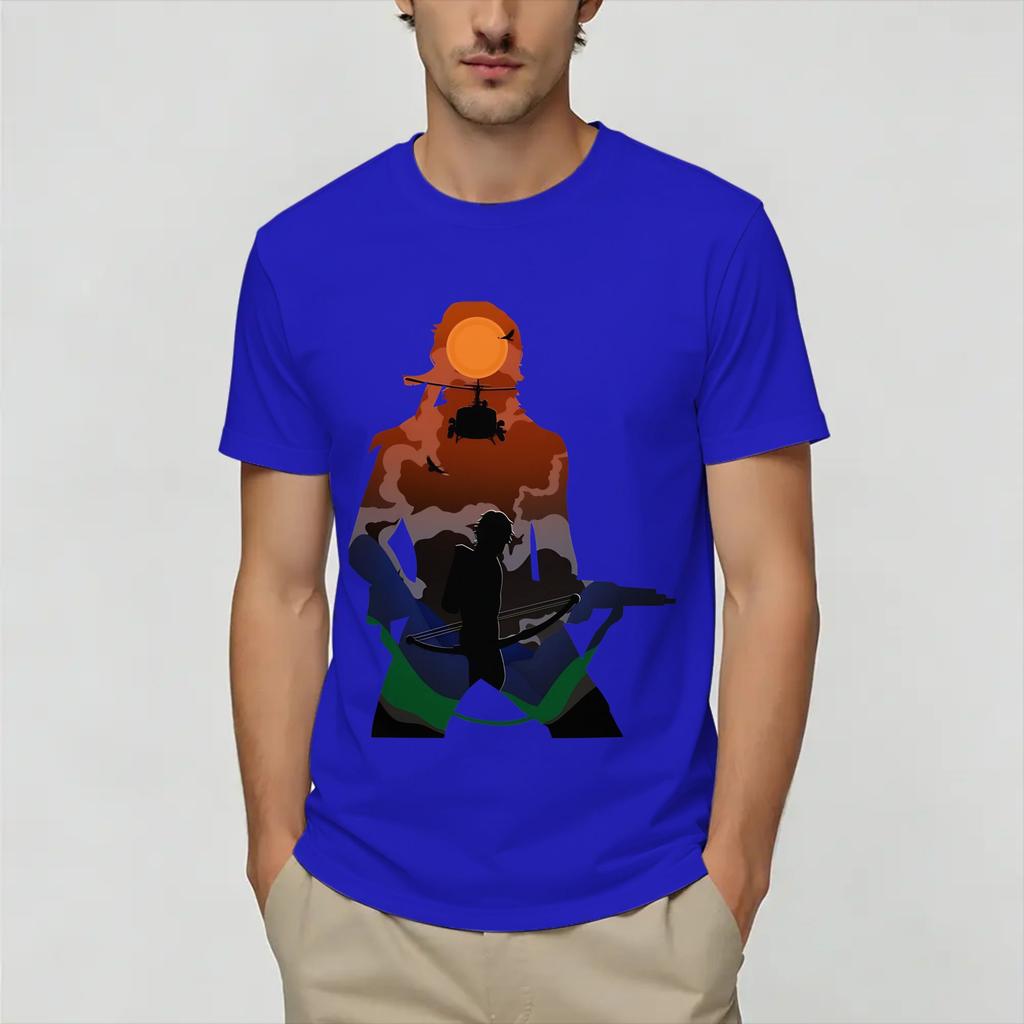 John Rambos TShirt Beach Pure Cotton T Shirts For Adult Harajuku Pattern Tshirt Short Sleeve Streetwear Clothes