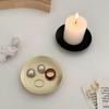2pcs Iron Golden Candle Holder Decor Metal Tray type  Gold Candle Holders for Home Restaurant Wedding Dinner Party Decorations