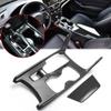 Carbon Fiber Style Center Console Gear Shift Box Panel Cigarette Lighter Panel Cover Trim For Honda Accord