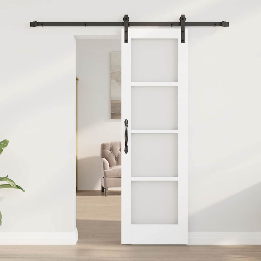 ORKDAL Sliding Door White and Black 61 x 198.5 cm