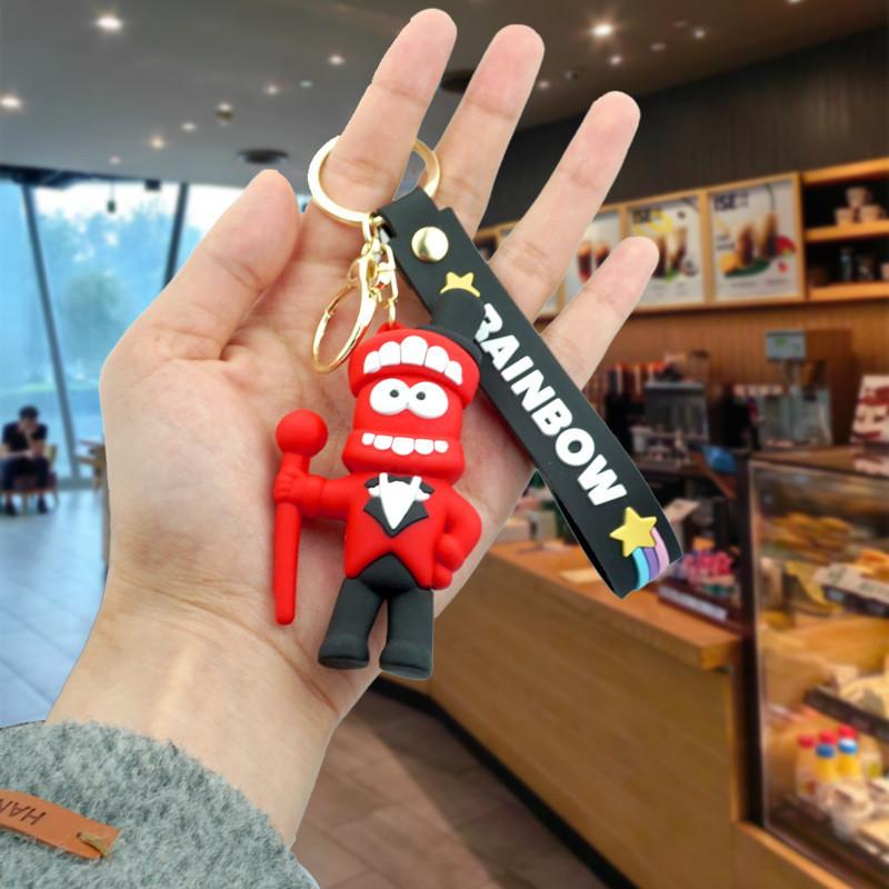 Брелок «Волшебный цифровой цирк» Красочный мультяшный резиновый шарм для сумки Милые аксессуары