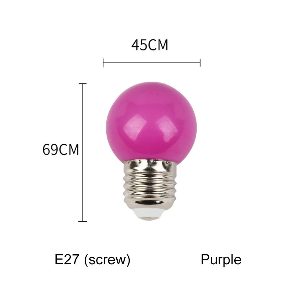 Durable Flashlight Home Decor G45 Lamp LED Bulb Colorful Light E27 B22
