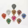 Fashion Exquisite Alloy Large Rhinestone Glass Brooch Exaggerated Temperament Women'S Clothing Corsage Jewelry Pin