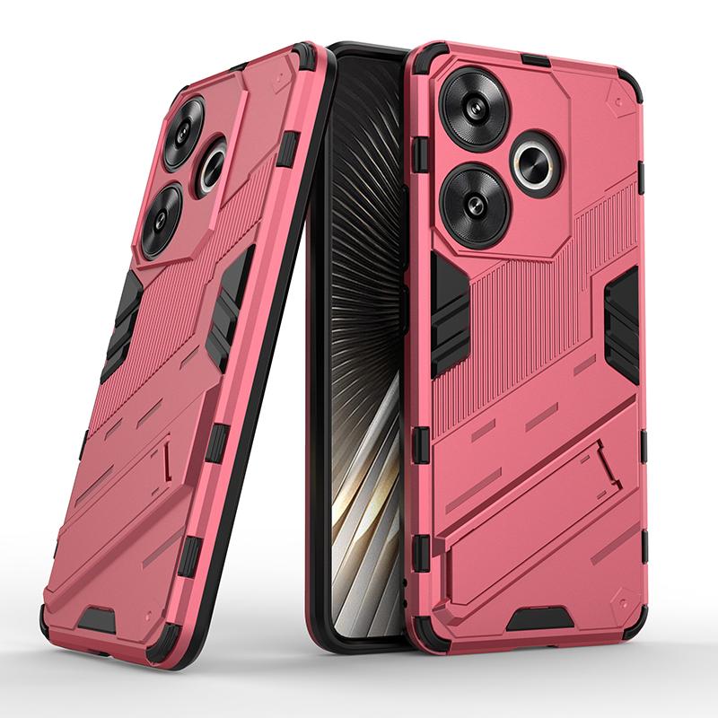 Для Xiaomi Poco F6 5G Чехол Противоударный Магнитный Держатель Чехол для Телефона Для Poko Poxo F6 F 6 6F PocoF6 С Подставкой Бронированная Задняя Крышка