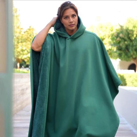 Yousheng Hooded Cape Jacket Blanket Hoodie Stress Relief Weighted Comfort Modern Style Casual Blanket Coat Daily Wear