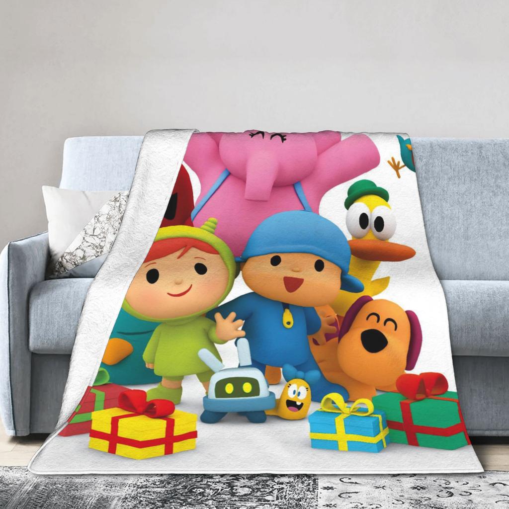 P-POCOYO Элли Плюшевое одеяло Детское Фланелевое плед для дивана кресла кровати Теплое мягкое На заказ DIY Качество Покрывало