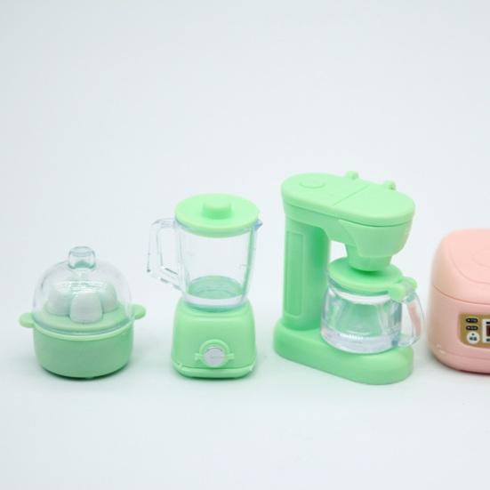 Миниатюрный кукольный кухонный набор с реалистичной духовкой, рисоваркой, реалистичной мини-компактной миниатюрной моделью сцены еды