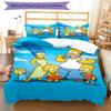3pcs The Simpsons Bedding Set Duvet Cover Closure Includes 1 Duvet Cover & 2 Pillowcases, Soft and Comfortable for All Seasons.