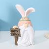 Пасхальный кролик уха гном фигурка красочное яйцо безликий эльф гном смоляная статуэтка скульптура Главная
