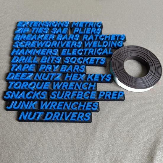 Yousheng 1 комплект бирок для ящиков инструментов 3D магнитные органайзеры для ящиков инструментов многоразовые легко читаемые наклейки для организации мини-ящиков инструментов