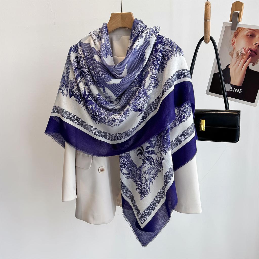 Новый весенне-летний стиль, хлопок и лен на ощупь, большой квадратный шарф, классический модный шелковый шарф для женщин, универсальный шарф-шаль с принтом
