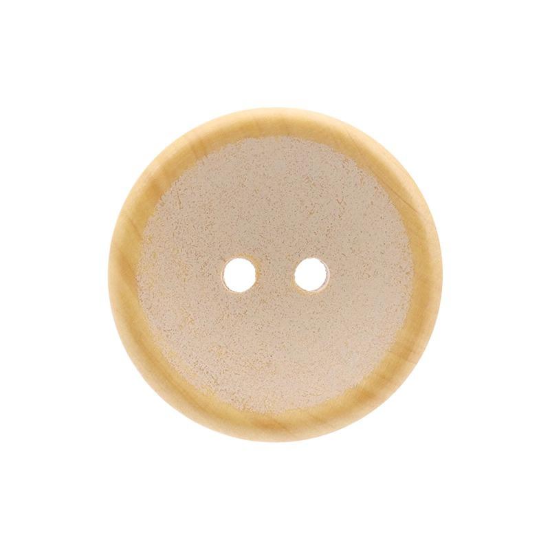 10Pcs Bowl Meaning Continuous, Log Color Bowl Type Two-Eye Button Children'S Shirt Sweater Cardigan Wooden Button