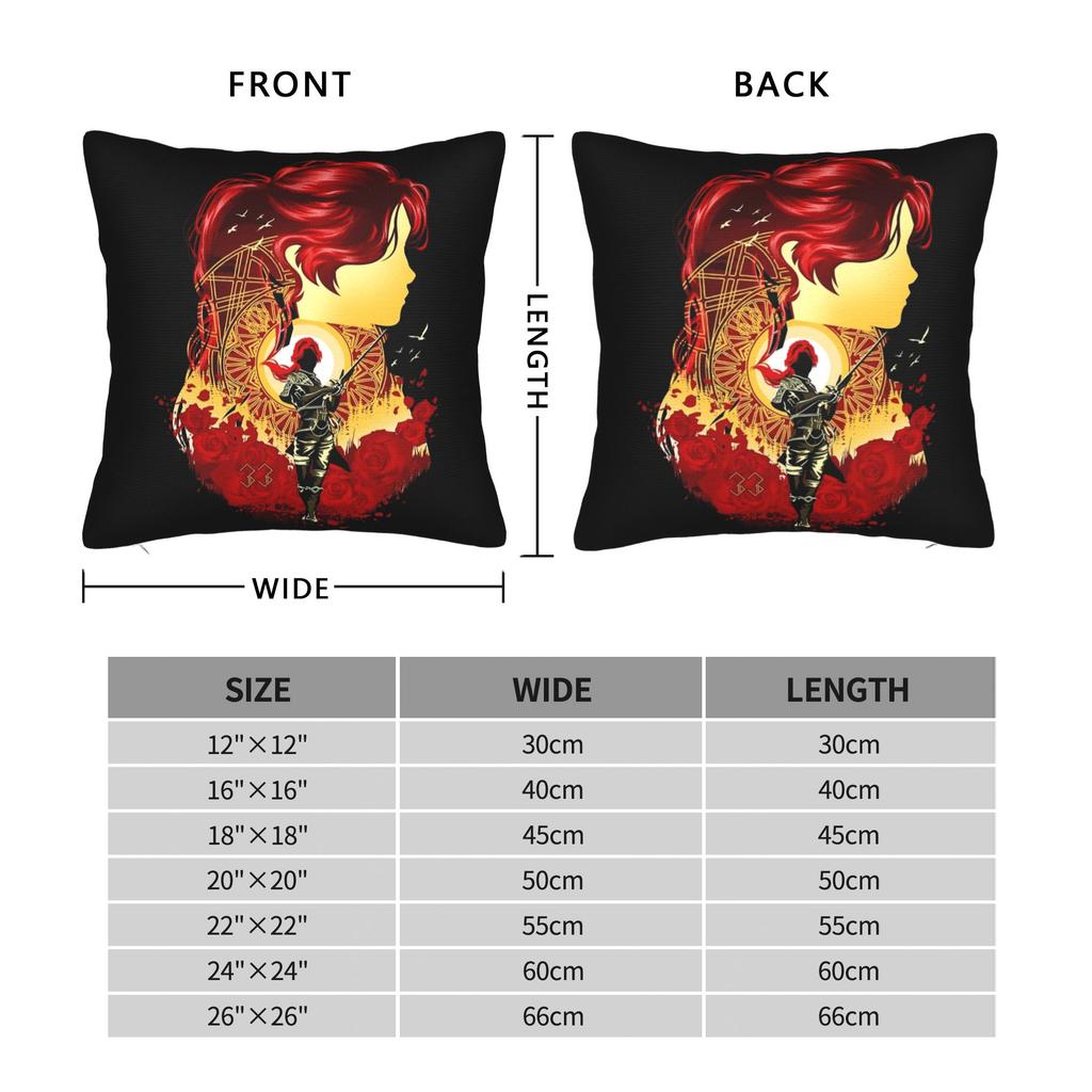 Maelle Clair Obscur Expedition 33 Pillowcase Soft Cushion Cover Decoration Throw Pillow Case Cover Home Square 40X40Cm
