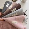 Autumn and Winter Thickened Warm Fashionable Versatile Plaid Scarf Women's Fashion High Sense New Woven Fringed Scarf