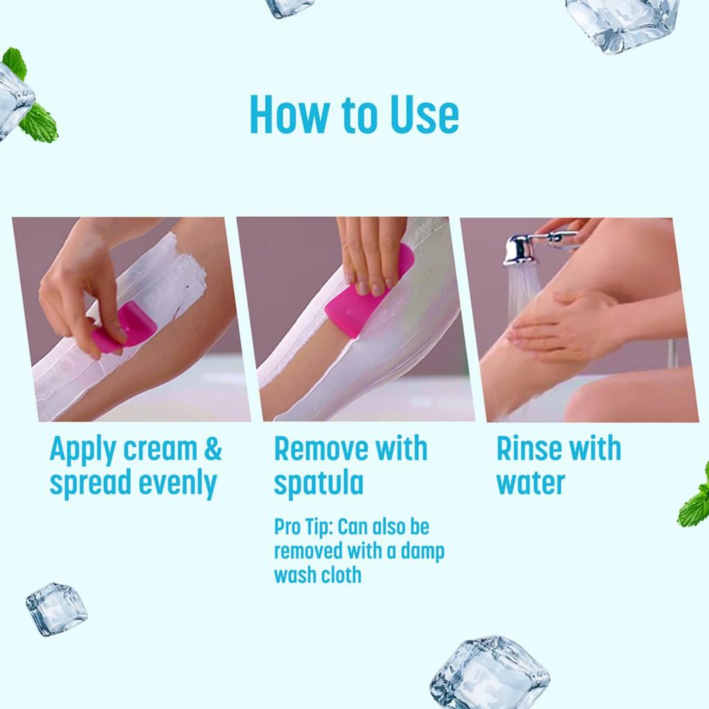 Крем для депиляции Pure для женщин для чувствительной кожи - 100 г | Подходит для ног, подмышек, линии бикини, рук