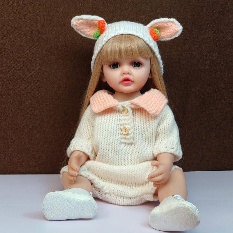 22 Inch Fantasy Toddler Reborn Doll Betty 55cm Silicone Full Body Waterproof Newborn Babies Doll Lifelike Baby Toy Dolls for Girls Kid Holiday Present