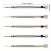 5pcs/set 0.8-1.6mm Steel Screwdriver for Watch Repairing Portable Watch Tools Band Removal with Mini Link Pins Watchmaker Tools