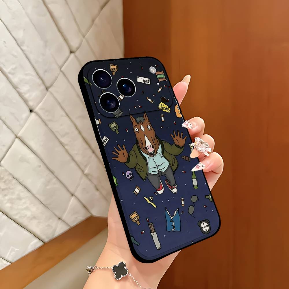 Мультяшный Чехол для Телефона B-BoJacks Horsemans Черный, Подходящий для IPhone 17,16,15,11,13,14 Pro Max,Plus,X,Xr,Xs Max,13Mini