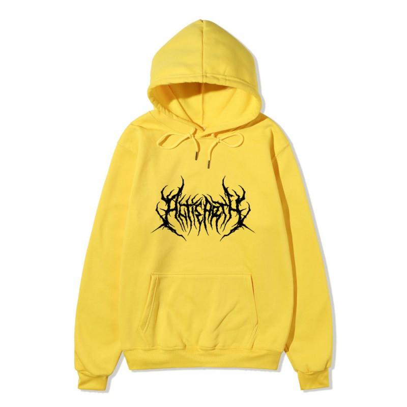 Unisex Gothic Hoodie Oversized Streetwear Hip Hop Harajuku Style Cotton Long Sleeve Sweatshirt Teens