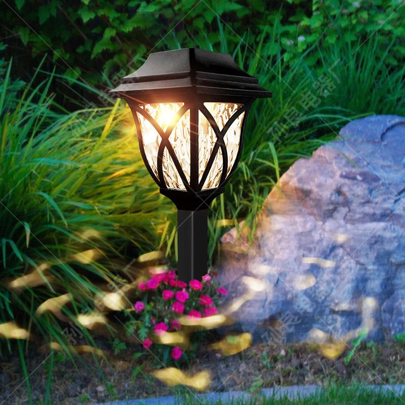 Vogue Yard Газон Ночной светильник Газонный светильник Освещение дорожек на солнечных батареях Водонепроницаемый светодиодный ландшафтный декор Внутренний двор Сад