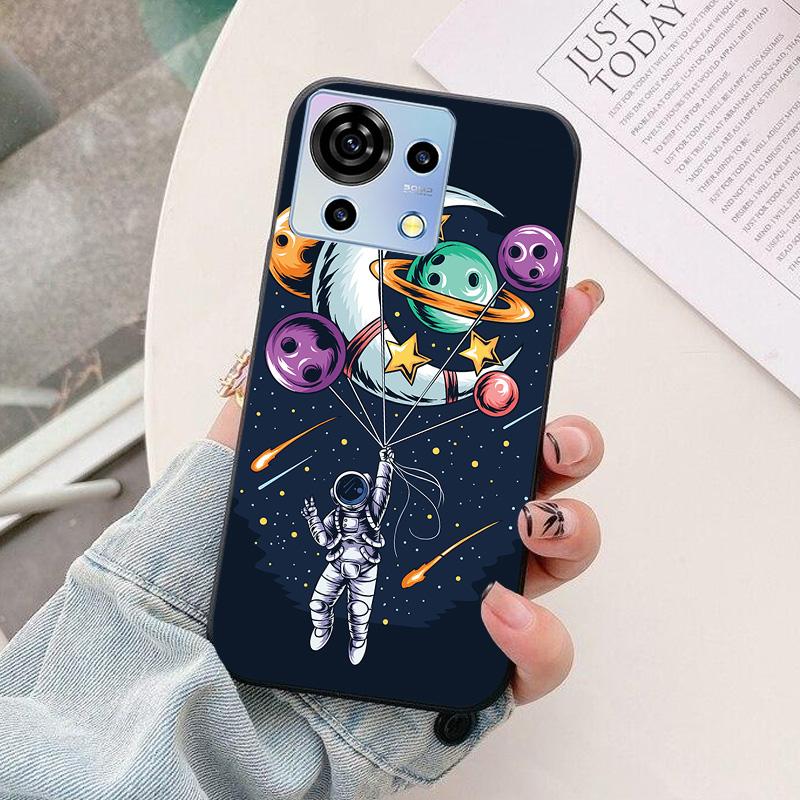 For ZTE Blade V50 Vita Phone Case astronaut Silicone Camera Protection Back Cover For ZTE Blade V50Vita 6.75" Funda Coque Capa