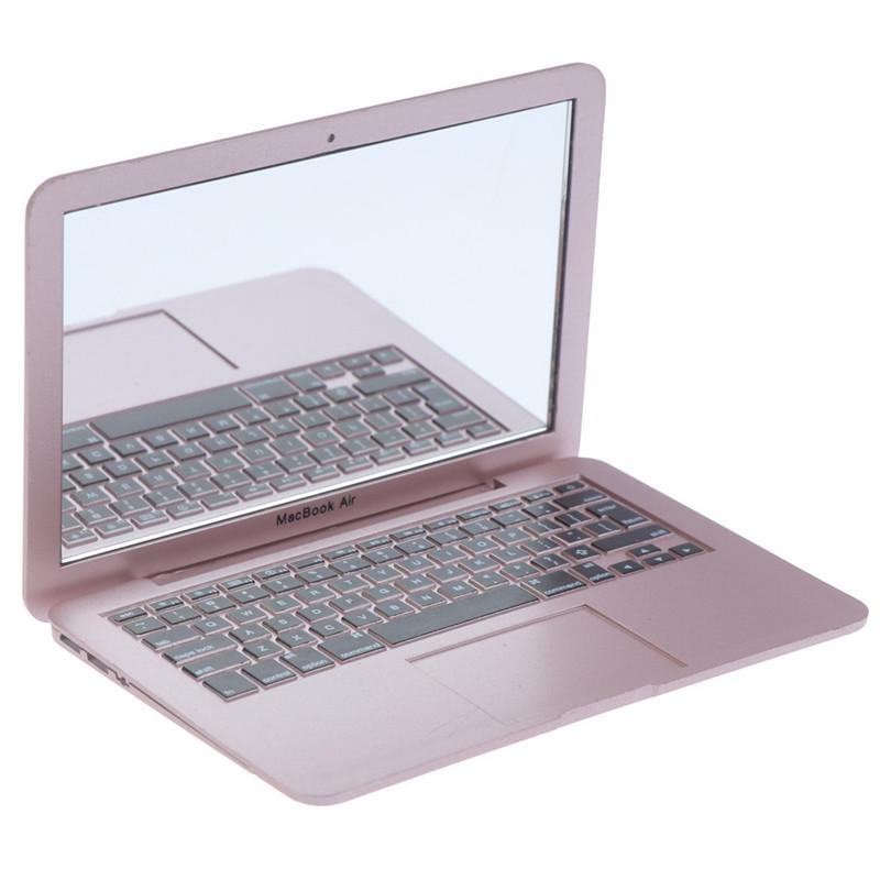 Девушка Мини Карманный Ноутбук Форма Макияж Прозрачное Зеркало Детские Зеркала Игрушка