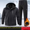 Мужской зимний плюшевый пиджак костюм: Плотная, морозостойкая, ветрозащитная, водонепроницаемая и теплая экипировка для велоспорта и альпинизма на открытом воздухе.