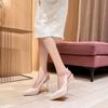 10cm New Fashion Waterproof Platform Sandals High Heels Female Ankle Wrap Leather Women Shoes Size 40