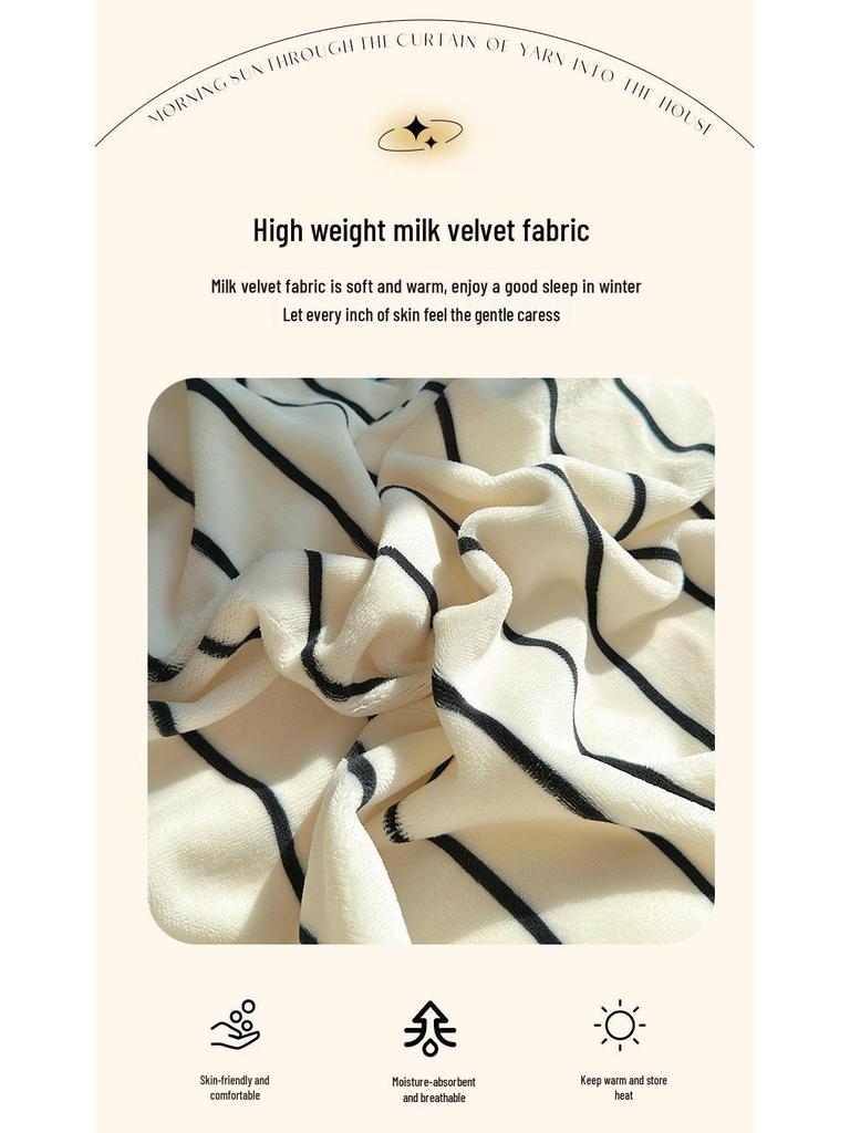 Мягкий и пушистый бархатный комплект постельного белья из 4 предметов цвета таро: Плотный, Теплый, Двусторонний Коралловый Флис для Осени и Зимы