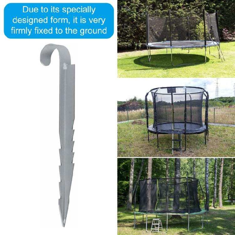 4Pcs Garden Landscape Anchoring Stakes Trampoline Anchors Metal Tent Trampoline Ground Stake For Swing Yard Enduring