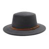 Мужская и женская парная шляпа британская классическая ретро шерстяная плоская шляпа большая шляпа с карнизом Lmn0110