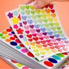6 шт. Блокнот для скрапбукинга любовь горошек звезда наклейки DIY наклейки ручная книжка альбом декоративные аксессуары
