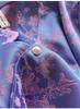New Women's Spring/Summer Jacquard Silk Pajamas Set with Frog Buttons - National Style Mulberry Silk Thin Home Wear.