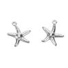 50pcs Stainless Steel Ocean Jewelry Hollow Double Sided Starfish Pendant  Jewelry Making