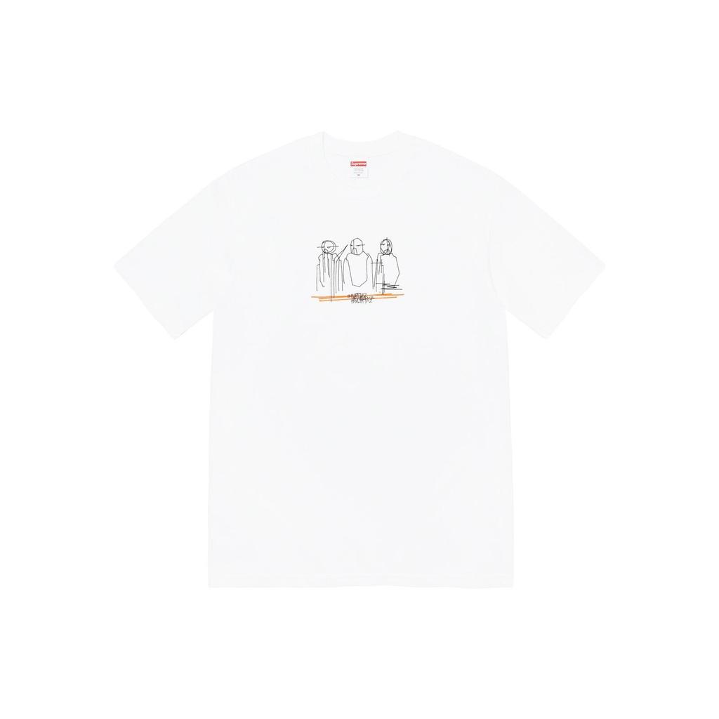 Supreme Футболка 'Три Короля' Бежево-Черная Мужская SUP-SS23-284