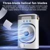 Portable Air Conditioner Desk Cooling Fan with Colorful Lights Strong Airflow Low Noise Table Spray Fan with Water Tank