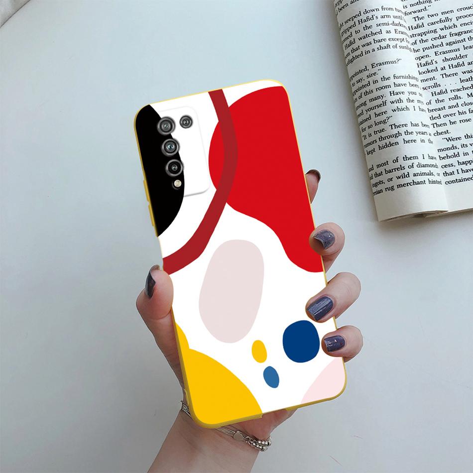 For Huawei Honor 10X Lite Case DNN-LX9 Cute Cartoon Flowers Cover For Honor10X Lite Honor 10 X 10X Lite Phone Cases Soft Bumper