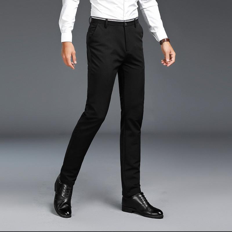 Premium Quality Fashion Young Men's Tight Slim Pants Casual Basic Stretched Trousers