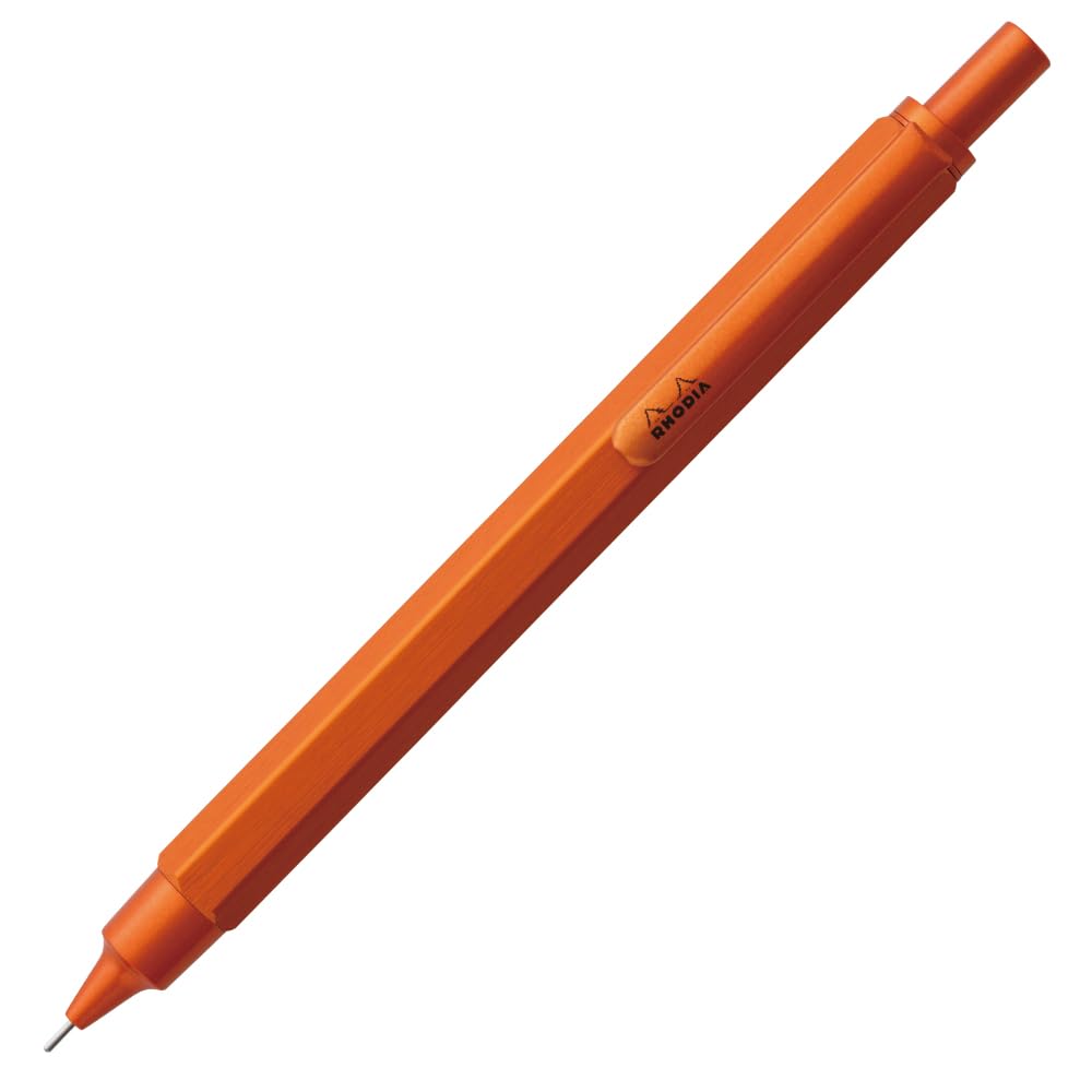 Набор механических карандашей Rhodia 0,5 мм Шестигранный алюминиевый корпус Анодированное матовое покрытие Оранжевый Ограниченная серия Включает стержни для перезаправки cf9298amz