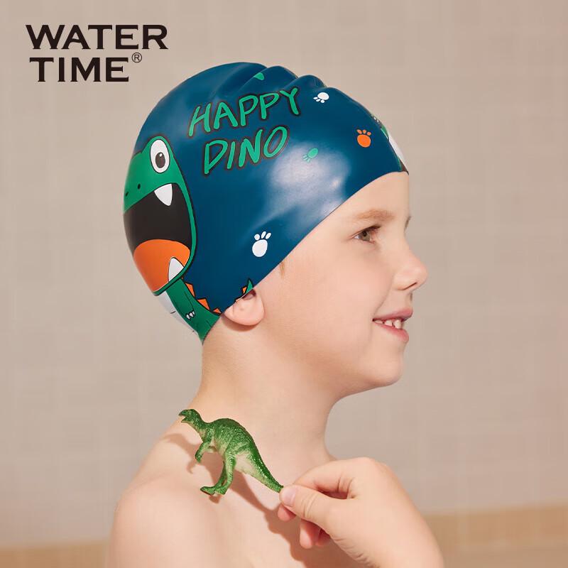 Водонепроницаемая силиконовая шапочка для плавания WATERTIME для детей